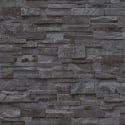 Erismann Imitations 3D Effect Stone Wall Black Wallpaper - 02363-40