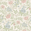 Rasch Garden Muse Pink/Green Metallic Wallpaper - 100012