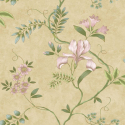 Rasch Dancing Iris Honey Metallic Wallpaper - 100104
