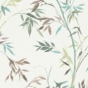 Erismann Stunning Bamboo Leaf Green Multi Wallpaper - 10388-18