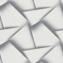 Erismann Pose 3D Effect Geo Grey Metallic Wallpaper - 10401-47