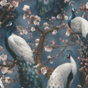 Erismann Pavo Peacock Blue Wallpaper - 10414-08