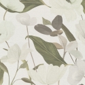 Erismann Fairy Blossom Floral White/Green Wallpaper - 10508-26