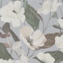 Erismann Fairy Blossom Floral Grey/White Wallpaper - 10508-31