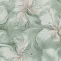 Erismann Liquid Aura Floral Turquoise Metallic Wallpaper - 10514-18