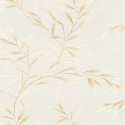Erismann Yamato Leaf Beige Metallic Wallpaper - 10528-02