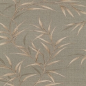 Erismann Yamato Leaf Brown Metallic Wallpaper - 10528-11