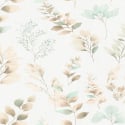 Flat swatch of Apricot 10579-23 showing the soft peach leaf trail.
