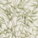 A flat swatch image of the 10587-07 green leaf design.