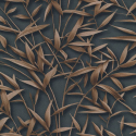 A flat swatch image of the 10587-47 anthracite leaf pattern.