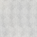Close-up material sample of the Erismann Modern Balance 10603-14 design showing the cream imperial leaf trail details.