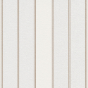 Close-up material sample of the Erismann Modern Balance 10620-02 design highlighting the vertical stripes and beige metallic accents.
