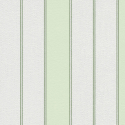Close-up material sample of the Erismann Modern Balance 10620-07 design highlighting the vertical stripes and green metallic accents.