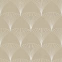 Midbec Design Art Deco Fan Yellow Gold Wallpaper - 12003