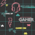 Holden Decor Gamer Black/Neon Pink Wallpaper - 13311
