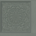 Holden Decor 3D Effect Ornate Floral Wood Panel Teal Wallpaper - 13381