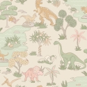 Holden Decor Dino Zoo Pink/Sage Wallpaper - 14013