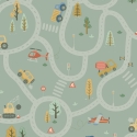 Holden Decor Roundabout Road Sage/Multi Wallpaper - 14081
