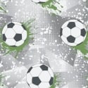 Holden Decor Football Frenzy Grey/Green Wallpaper - 14092