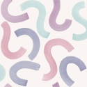 Holden Decor Curly Confetti Pink Multi Wallpaper - 14110