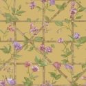 Holden Decor Trailing Floral Trellis Ochre Wallpaper - 14201