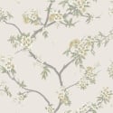 Holden Decor Cherry Blossom Yellow/Cream Wallpaper - 14212