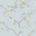 Holden Decor Cherry Blossom Blue Wallpaper - 14214