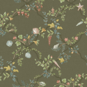 Holden Decor Odyssey Shell Trellis Green Wallpaper - 14330