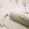 Belgravia Decor Tiffany Fiore Trail Cream Glitter Wallpaper - 161