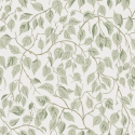 Flat swatch of Galerie Hangbjork Woodland Tree in light green showing the smooth non-woven flat paper surface.