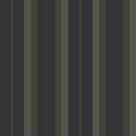 Flat swatch of Galerie Herrgard Stripe in black and green showing the smooth non-woven flat paper surface.