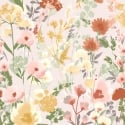 Catherine Lansfield Countryside Floral Pink Wallpaper - 206542