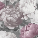 Muriva Doretta Floral Grey/Pink Wallpaper - 213301