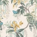 Belgavia Decor Suki Floral Trail Green/Yellow Wallpaper - 2161