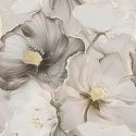 Muriva Bliss Floral Charcoal/Gold Metallic Wallpaper - 228502