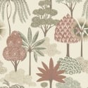 Belgravia Decor Akiko Floral Pink/Green Wallpaper - 2333
