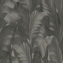 Belgravia Decor Sumatra Leaf Charcoal Wallpaper - 2361