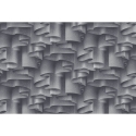 Erismann Guido Maria Drape Silver/Grey Metallic Wall Mural - 2538M12