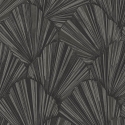 Belgravia Decor Allegra Geometric Black Glitter Wallpaper - 33340