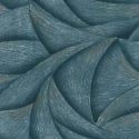 Galerie Odyssey Abstract Wave Blue/Silver Metallic Wallpaper - 35507