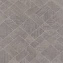 Galerie Odyssey Wood Mosaic Design Silver/Grey Metallic Wallpaper - 35511