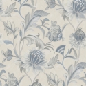 Holden Decor Bohemian Cecelia Floral Blue/Dove Wallpaper - 36355