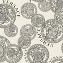 Versace Medusa Amplified Silver Grey Wallpaper - 386102