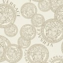 Versace Medusa Amplified Ivory Wallpaper - 386103