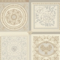Versace Barocco Mosaic Silver Wallpaper - 387042