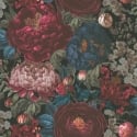 Michalsky Living Antique Floral Red/Blue Wallpaper - 39979-1