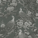Michalsky Living Peacock Garden Grey/Black Wallpaper - 39982-1