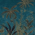 Rasch Exotic Palms Ink Blue/Gold Wall Mural - 552034