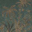 Rasch Exotic Palms Emerald/Gold Wall Mural - 552041