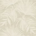 Holden Decor Grasscloth Leaf Cream Metallic Wallpaper - 66220